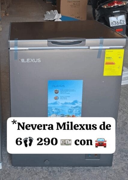 Congelador / Nevera Milexus — 6 pies cúbicos