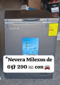 Congelador / Nevera Milexus — 6 pies cúbicos