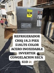 Refrigerador CHIQ — 18,3 pies cúbicos / 518 L — Acero Inoxidable Inverter