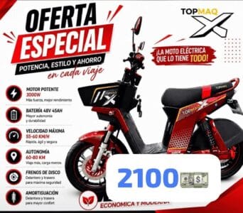 Moto Eléctrica Topmaq X — 3000W — Oferta Especial
