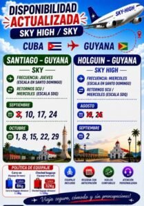 PASAJES A GUYANA - Desde La Habana, Camaguey y Holguín - 63604718