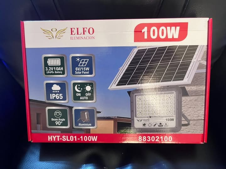 Lámpara solar de 100watts + Panel solar independiente 15 watts 6v - 63726610
