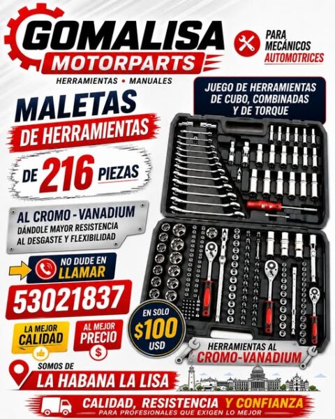 Maletas de Herramientas de 216 piezas - 53021837
