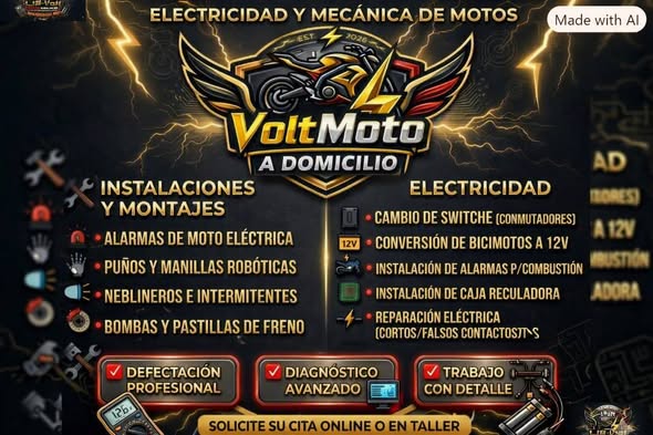 Taller ⚡ VOLTMOTO ⚡ mecánicos de motos (eléctrica o de combustión) - 55258826 - HABANA