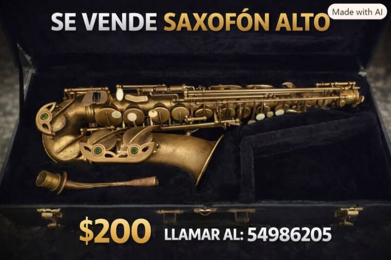 Vendo saxofón alto - 200usd - 54986205