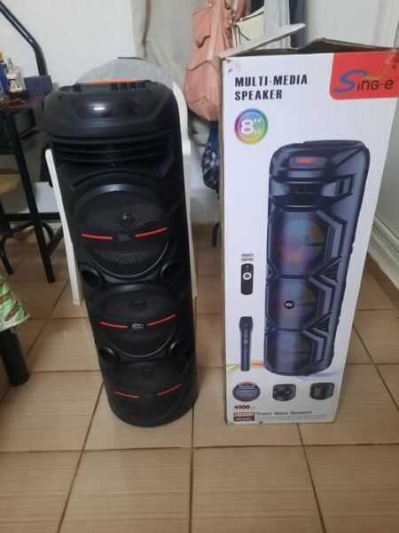Bocina de musica con microfono inalambrico recargable. de 60w - -55118122 - 55000 cup