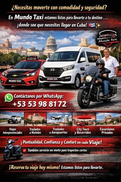 Agencia de Taxis - Mundo Taxi - Habana - 53988172
