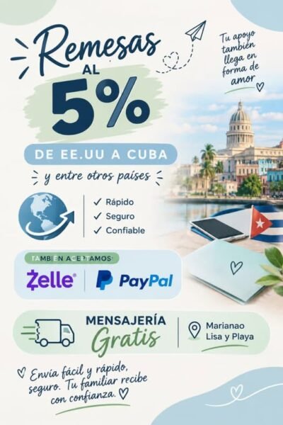 REMESAS SEGURAS A CUBA - 58894506
