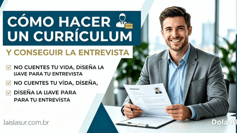 CURRÍCULUM CÓMO HACER UNO Y CONSEGUIR TRABAJO — PRUEBA DE SUPERACIÓN