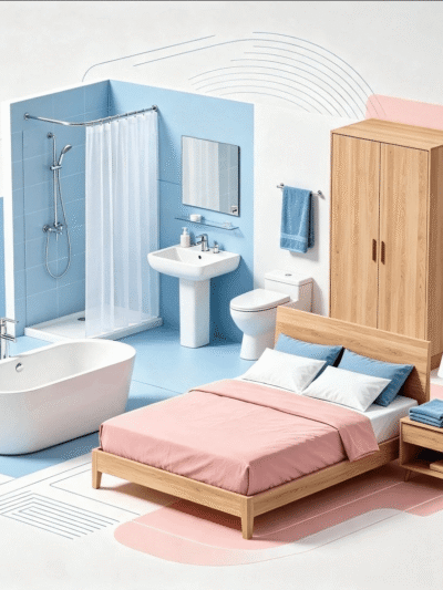 Baño y Dormitorio