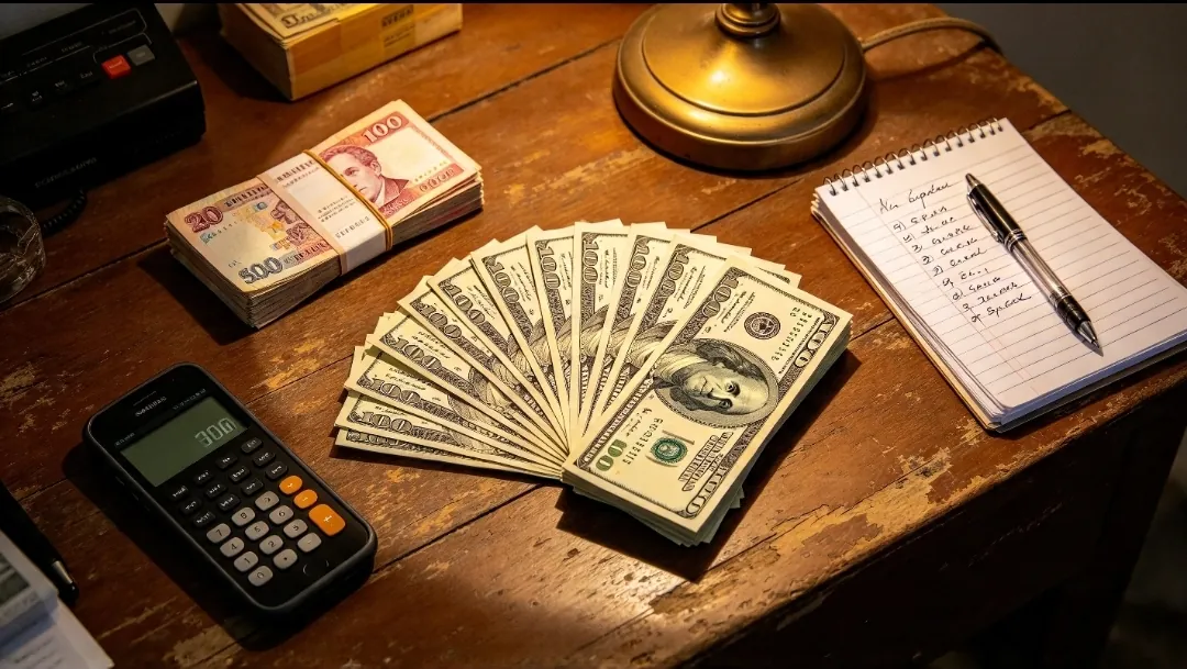 Dólar en Cuba 25 de octubre: billetes de 100 dólares, calculadora y libreta de cuentas