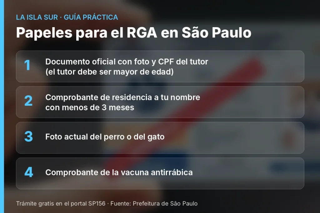 Registro de mascotas en Brasil: los 4 papeles para sacar el RGA en São Paulo